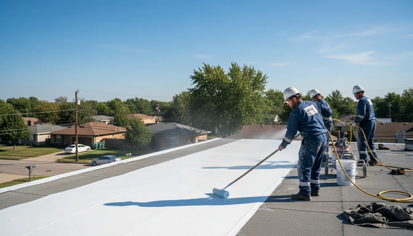 Commercial roof coating in Volant, PA near me